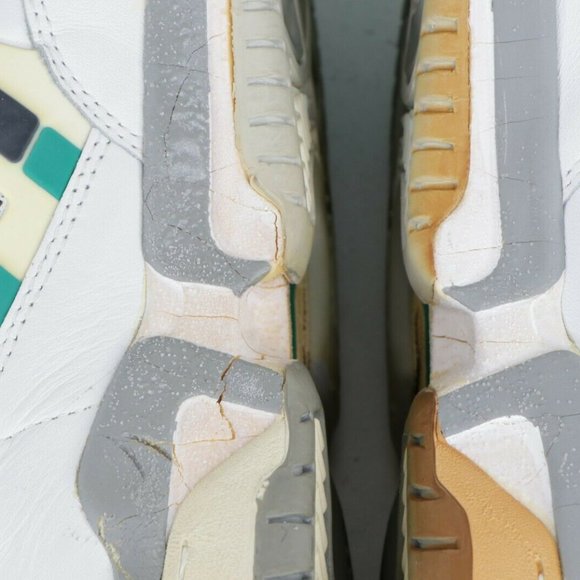 NOS Vintage 90s Adidas EQT Basketball Mid Sneakers Shoes White Green - Picture 7 of 11